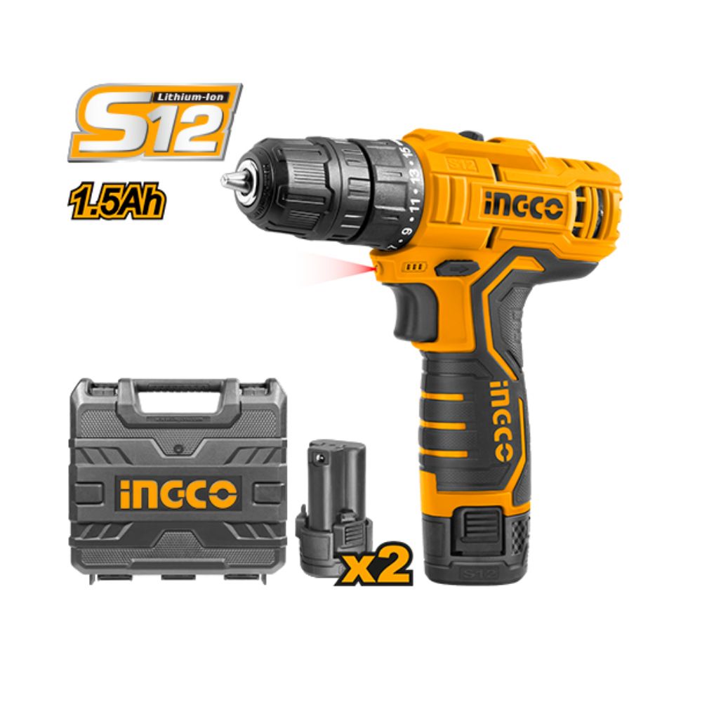 Atornillador Inalámbrico 12V S12 Ingco (CDLI12325)