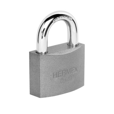 Candado de Hierro 63 mm Hermex 43801, arco normal