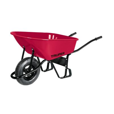 Carretilla Truper 11776 de 6 ft3, llanta neumática reforzada