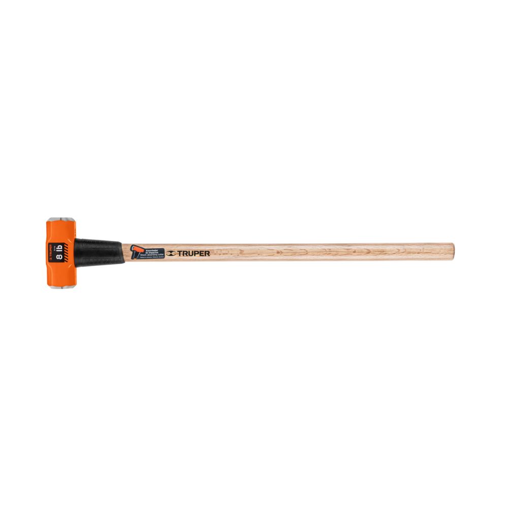 Comba Octagonal 8 Libras Truper 16511, mango de madera