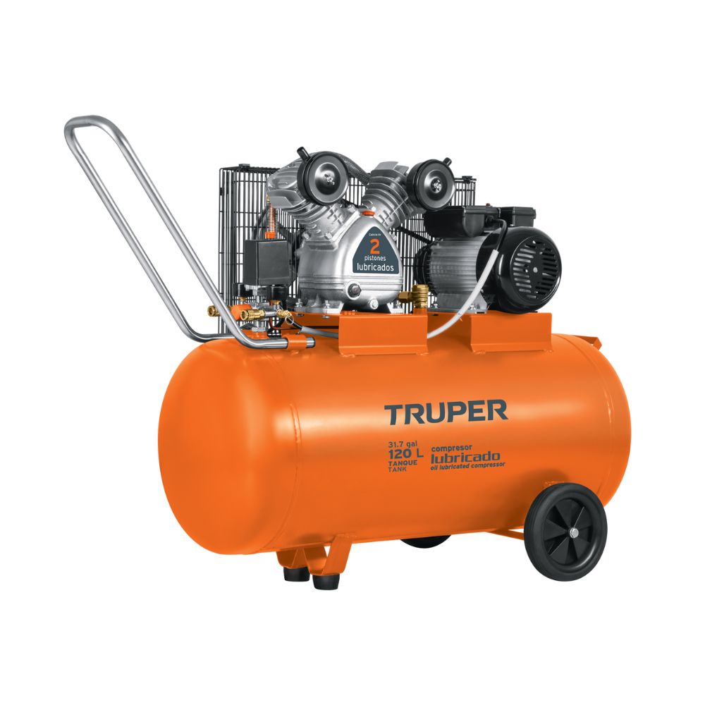 Compresora de Aire Truper 102132, 120 Litros Horizontal