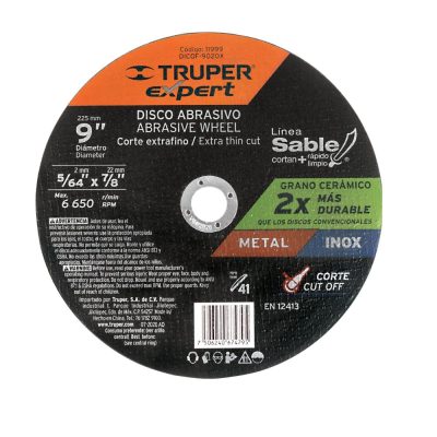 Disco 9″ corte de metal Truper 11999
