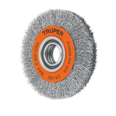 Escobilla de alambre ondulado 6″ x 13/16″ Truper 11523
