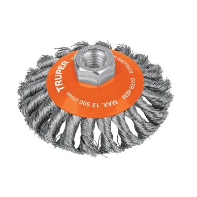 Escobilla tipo plato 4″ Truper 14188