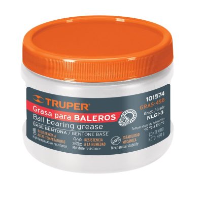 Grasa de bentona para baleros, 450 gr Truper 101574
