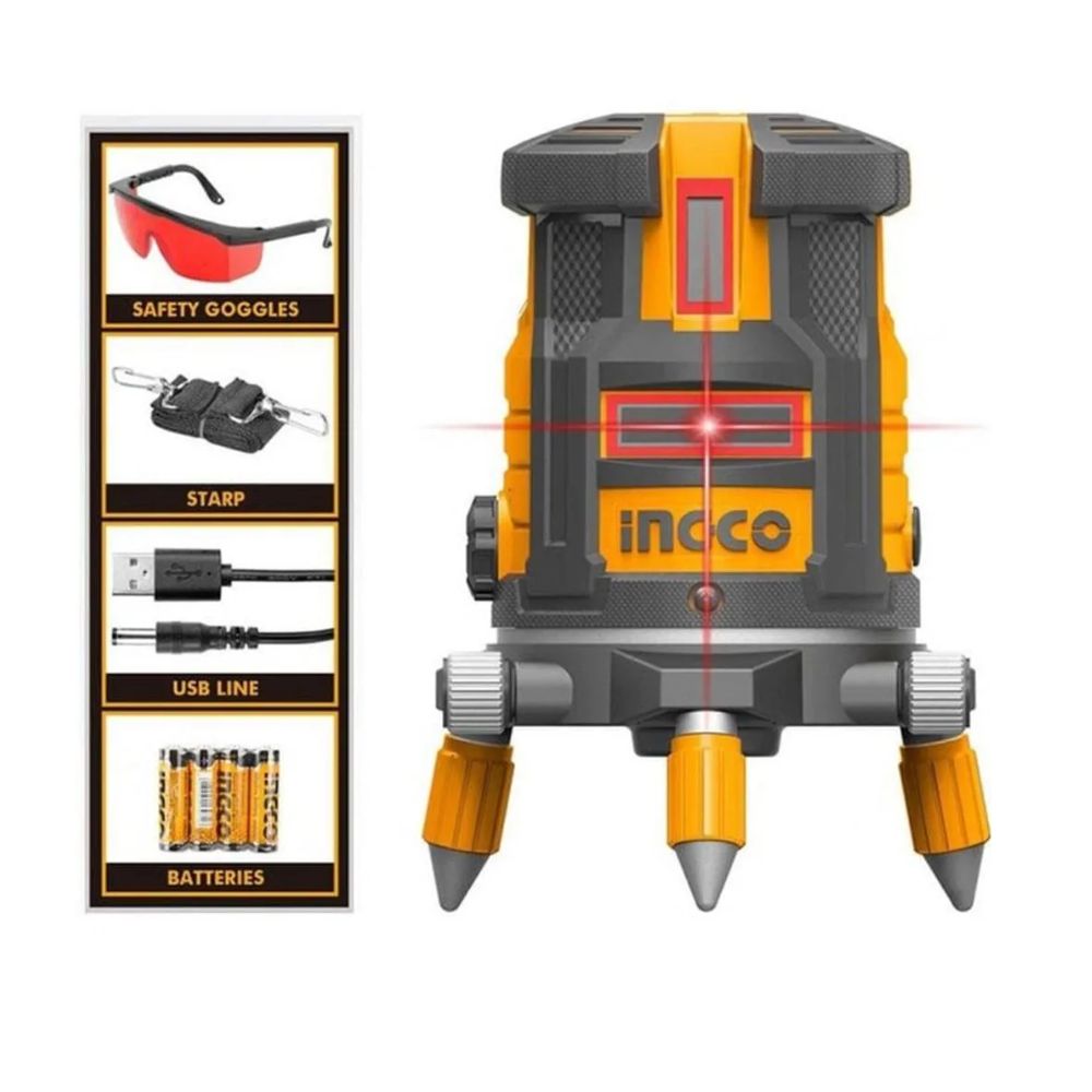 Ingcolaser Thread Nivel Laser Autonivelante Industrial Ingco (HLL306505) | HerramientasPerú