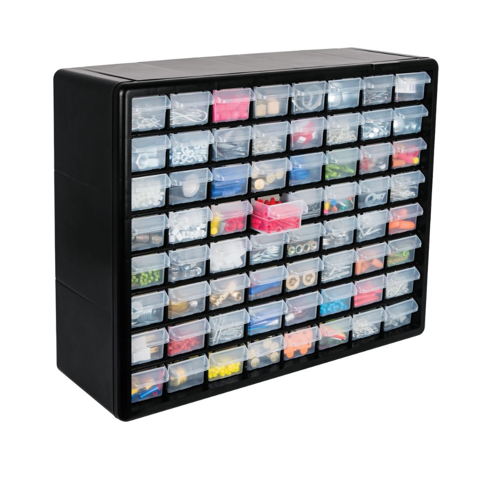 Organizador 20″ Truper 10895 con 64 compartimentos