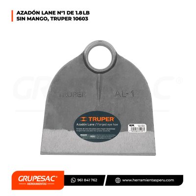 Azadón Lane Truper 10603, No.1, sin mango, 1.8 lb