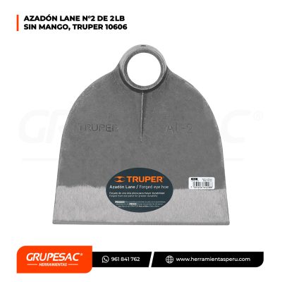 Azadón Lane Truper 10606, No.2, sin mango, 2 lb